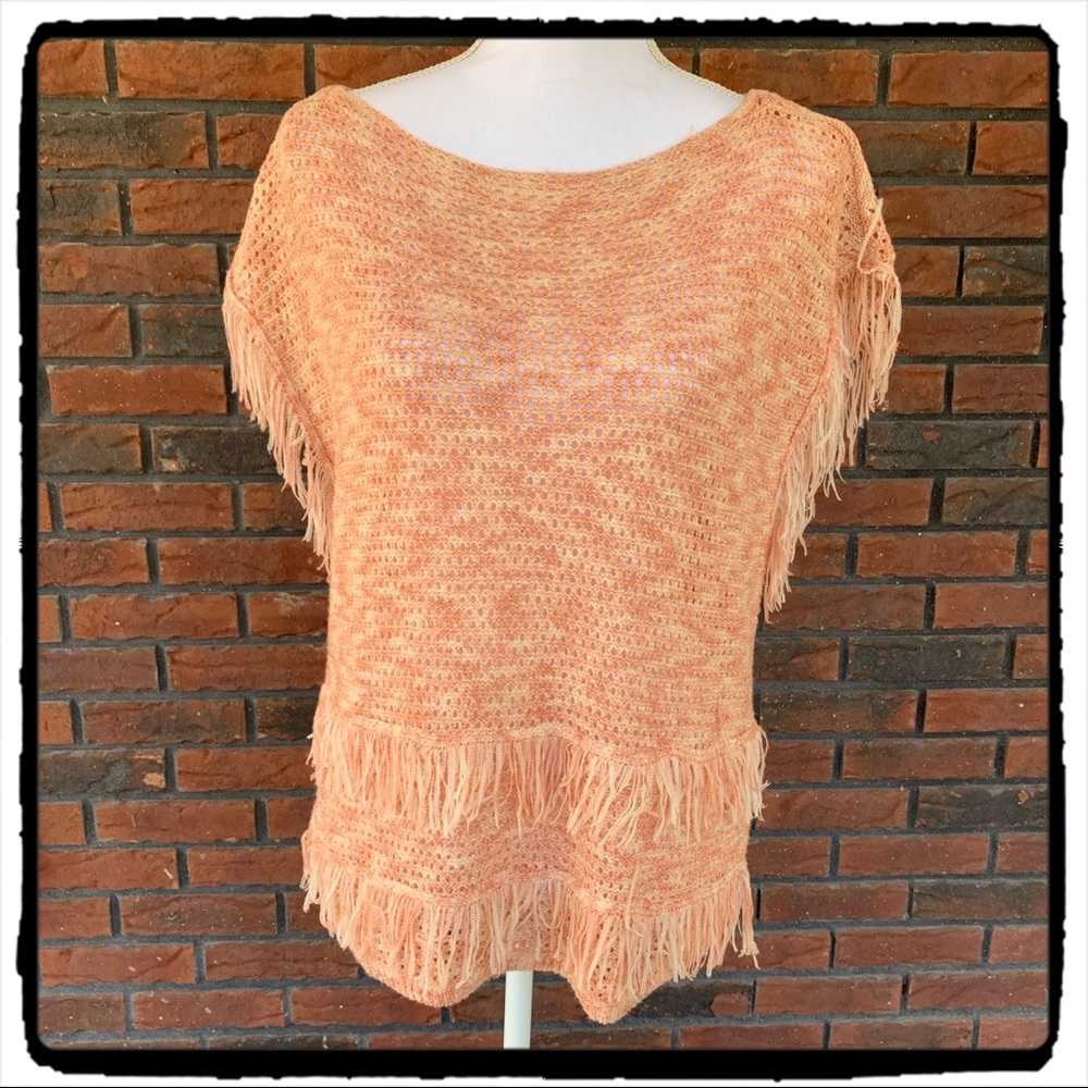 WHBM Fringed Sweater